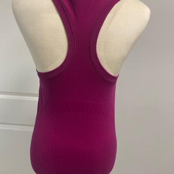 Athleta Magenta Pink Workout Momentum Seamless Tank, Small - Picture 4 of 6